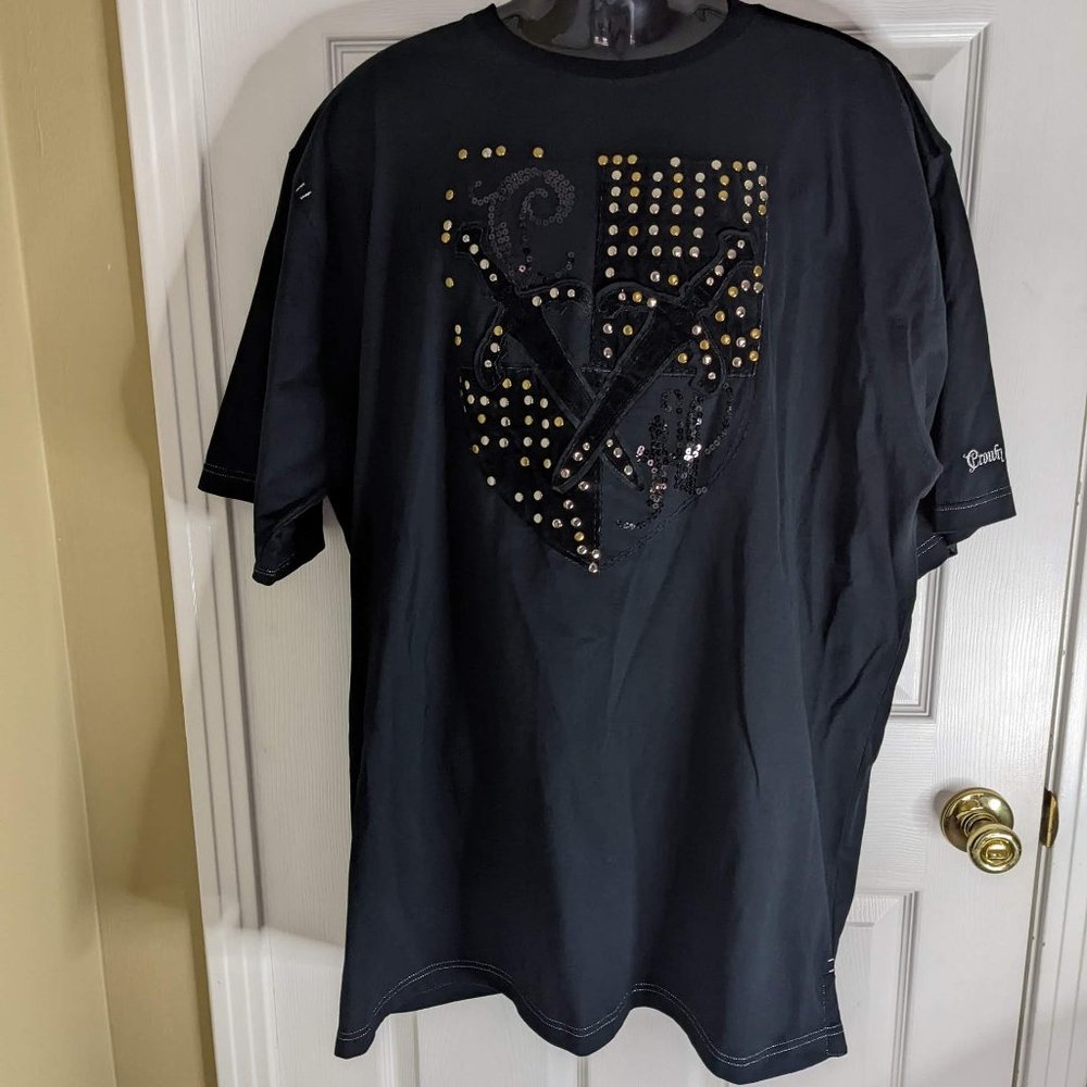 RARE Crown Holder Heavy T-Shirt w/Crest on front & Metal Seal on back - size 3XL